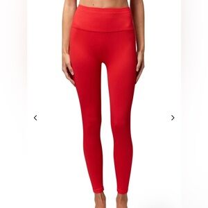 Spiritual Gangster Love Sculpt 7/8 Red Leggings